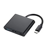 USB C to HDMI Adapter, Bambud USB 3.1 Type C Hub to HDMI+ USB 3.0 +USB-C Charging Port Converter Cable Compatible with Nintendo Switch MacBook Pro/Galaxy Note8/S8+/S9+/Mate10 Chromebook Pixel/Dell