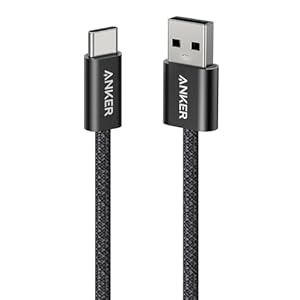 Anker Zolo USB-C & USB-A ケーブル 1.0m ブラック USB-IF認証 高耐久ナイロン素材採用