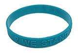 Ovarian Cancer Awareness Embossed Silicone Bracelet 25 Pack