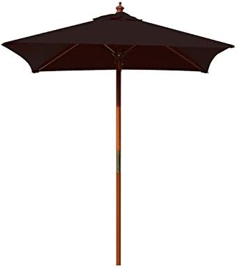 Above All Advertising 4’ Brolliz Square Umbrella, Wood (Black)