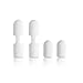 TXesign 2 pcs Premium Silicone Pencil Cap Saver Keeper and 2 pcs Pencil Cap Replacement for Apple Pencil (White)