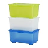 Ikea Storage Boxes Organizer (Set of 3) Blue Green White