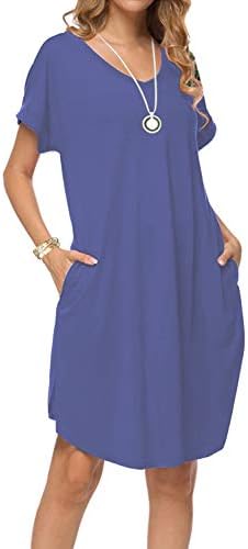 Mulysaa Women's Casual Floral Print Short Sleeve Holiday Maxi Dress Grey M