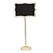Kubert 12 Piece Mini Rectangle Blackboard Vintage Chalkboard Place Card Holder Stand for Dessert Table WordPad Message Board Holder Clip For Wedding