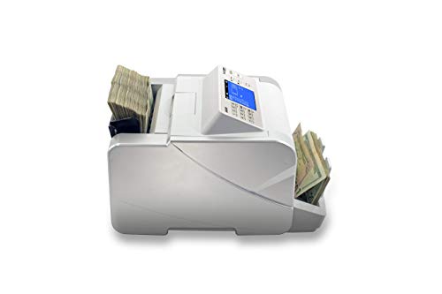 SILVER by AccuBANKER S6500 Cash Counter Money Counter Machine Quick Mixed Denomination Bill Counter with Counterfeit Detector UV, MG, Infrared, Size & Metal Thread (S6500) - Thumbnail 4