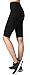 Neonysweets Womens Active Workout Tights Yoga Short Cotton Half Tights Black XL