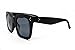 O2 Eyewear 1762 Premium Oversize XXL Women Men Mirror Revo Havana Tilda Shadow Style Fashion Sunglasses (MATTE BLACK, 56)