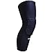 VIPER Compression Sleeve Knee Pads - HyperFlex Padding, TruCore 3-Layer Wicking, Non Slip Inner Bands - Basketball, Football, Volleyball, Hockey, Tennis (Black, L)