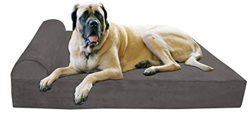 Big Barker 7" Orthopedic Dog Bed with Pillow-Top (Headrest Edition) (Certified Refurbished)