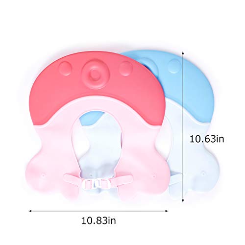 Vanly Baby Shampoo Cap, Adjustable Baby Bath Visor Hat for Kids, Toddlers, Children | Flexible Waterproof Shower Bathing Protection | for Showers, Bathtub, Sun Bathing, Hair Cutting/Trimming (Pink) - Thumbnail 5