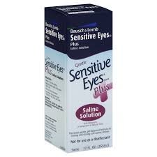 Sensitive Eyes Plus Saline Solution for Gentle Sensitive Eyes 12oz (1 Box Only)