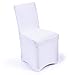 JAXPETY Set of 100PCS White Color Polyester Spandex Banquet Wedding Party Chair Covers,Flat