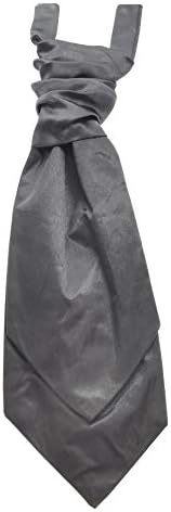 New Plain Coloured Boys Pre-Tied Wedding Scrunchie Ruche Cravat.