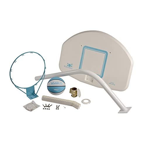 DunnRite Deck Shoot Poolside DeckMounted Basketball Hoop w/ Ball, 2