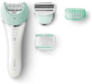 Philips Satinelle BRE620 Advanced Wet &amp; Dry epilator (BRE620/00) For legs, body and face, 3 accessories, Cordless and rechargeable, S-shaped handle design