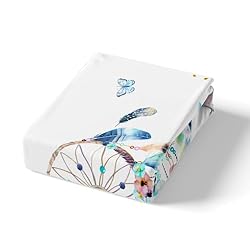 Girly Dream Catcher Duvet Cover Full,Watercolor