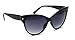 Retro Cat Eye High Pointed Vintage Inspired Fashion Black Sunglasses