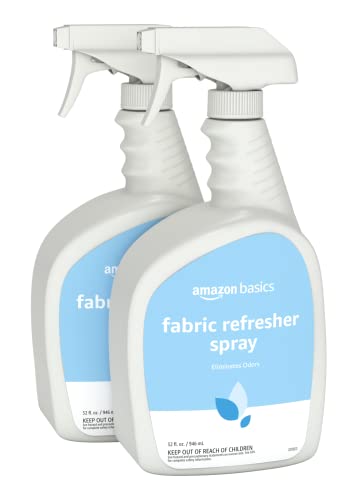 Amazon Basics Fabric Spray, Fabric Freshner, Fresh Scent, 32 fl oz, Pack of 2