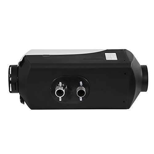 DOMINTY New 12V Air Diesel Fuel Heater 5KW Vehicle Heater LCD Monitor Silencer 5000W for Trucks Boats Bus Cars Motor-Homesvans Caravans RV's Camping Trailers Black