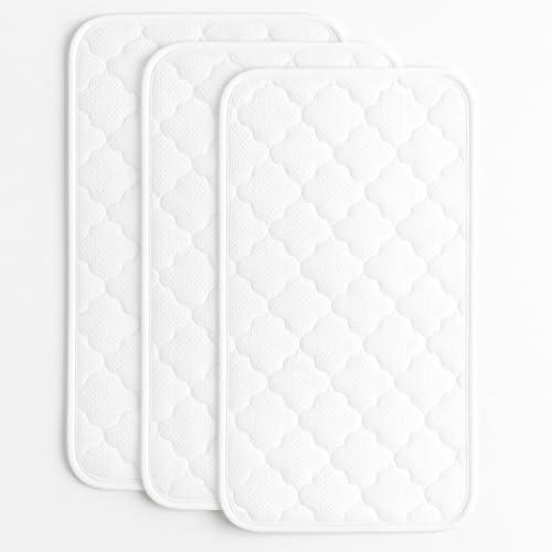 Blue Snail Baby Sweat-Wicking Changing Pad Liner - Waterproof & Quick-Drying and Reusable Diaper Mat, Soft Surface for Infants, Fits Standard Changers, 13