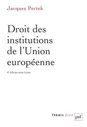 Droit des institutions de l'Union européenne