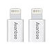 [Apple MFi Certified] Avantree 2 Pack Micro USB to 8 Pin Lightning Adapter Converters for iPhone X 8 7 6 6s Plus 5 iPad iPod, Compatible with Apple iOS Devices - 2 Pack White