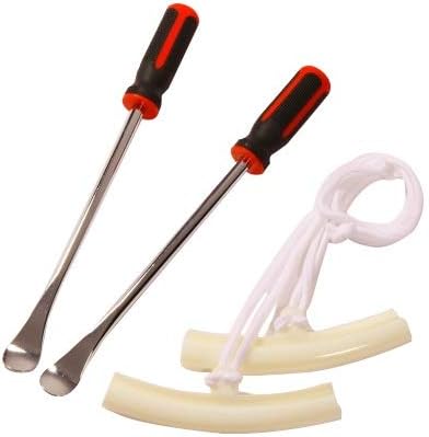 Amazon タイヤレバー リムプロテクター 2 Tool371 Tool371 タイヤ修理ツールキット 車 バイク