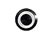 mod/smart White Illuminated Bulgin Style Momentary Vandal Switch - 22mm -Black Housing - Ring Illumination