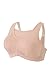 Full Figure Plus Size No-Bounce Camisole Sports Bra Wirefree #1066 Café