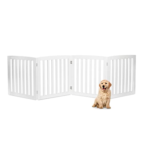 Epetlover Extra Wide Dog Gate 82 x 24 Inch Freestanding Indoor Pet Door