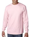 Gildan G2400 100% Cotton L-Sleeve Tee - Light Pink - XL