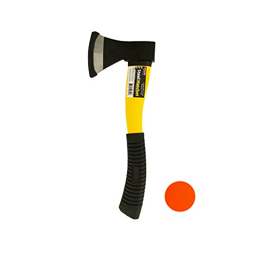 123-Wholesale - Set of 6 Steel Hatchet with Contoured Plastic Handle - Tools Hammers & Mallets