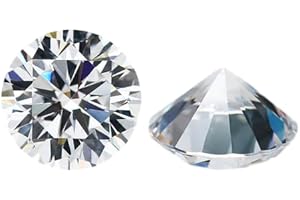 WUZHOUGEMS 100PCS 6mm AAAAA Round Machine Cut White Cubic Zirconia Loose Stones CZ Zirconia Gemstone For Jewelry Making