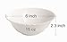 Cereal Soup Bowls Set of 4 Porcelain New Bone China, White Scalloped Embossed Pattern, 15 OZ, Holiday Kitchen Gift