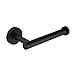 Hoooh Matte Black Toilet Paper Holder SUS304 Stainless Steel Bathroom Lavatory Paper Towel Dispenser Wall Mount, C100L12-BK