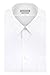 Van Heusen Men's Poplin Fitted Solid Point Collar Dress Shirt, White, 16