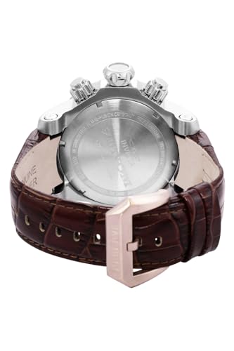 Invicta Men's 0359 Reserve Collection Venom Chronograph Brown Leather Watch