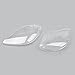 Areyourshop Headlight Lens Plastic Cover-for C6 Corvette 2005-2013-Driver Passenger PAIR
