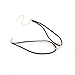 Fheaven New Leather Choker Charm Necklace Vintage Hippy Chocker Leather Necklace Alloy party wedding (Black)