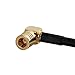 Eightwood Satellite Radio Antenna Adapter Cable 6 inches Fakra Curry Code K Male to SMB Female Right Angle Compatible with Sirius XM Car Vehicle Radio Stereo Receiver Tuner