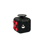 Fidget Cube Relieves Stress And Anxiety for Children and Adults Black/Red (02 )