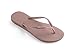Havaianas Women's Slim Logo Metallic Sandal, Rose,39/40 BR (9-10 M US)