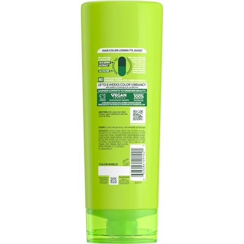 GARNIER FRUCTIS COLOR SHIELD ANTI-FADE CONDITIONER FOR COLOR TREATED HAIR, 12 FL OZ, 1 COUNT (PACKAGING MAY VARY)