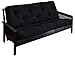 Mozaic Futon Mattress, Queen, Black