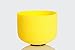 TOPFUND® Yellow Colored E Solar Plexus Chakra Frosted Quartz Crystal Singing Bowl 12 Inch