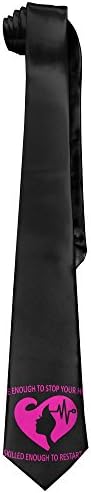 Pinky Hairdress Heartbeats Men's Tie Long Necktie Skinny Neckwear Silk