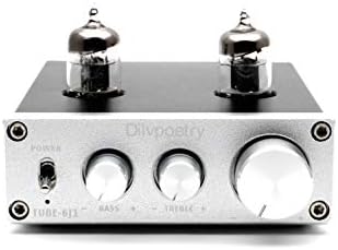 Preamp Amplifier, Dilvpoetry Tube 6J1 Audio Preamplifier Buffer Mini Tube Hifi TPA3116D2 Vacuum Tube Power Amp