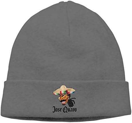 Women's Men's Knitted Hat Jose Quavo Cap Pullover Hat Deep Heather