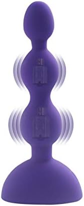 WUTTUAI 10 Frequencies Silicone Amal Beads for Beginners and Seniors (Size: 14CM x 3CM) (Color : Purple)