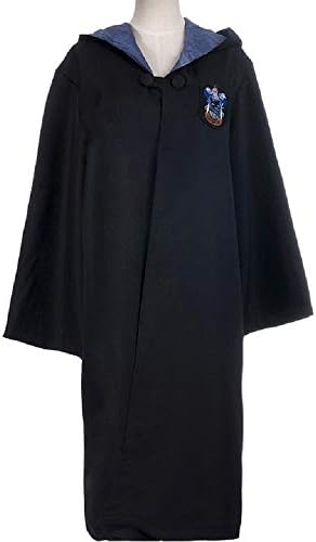 Daily Proposal HP2 Adult Magic School Robe Halloween Costume S-XXL USA (XXL, Blue)